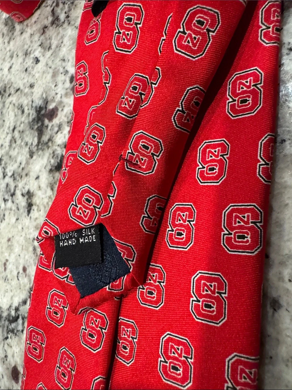 NC State Silk Red Patterned Men's Tie